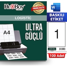 Herboy Hb-1000 210 X 297 Mm A4 Baskılı Laser Etiket 100 Adet