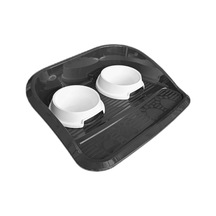 Markapet Servis Tepsili Plastik İkili Kedi Köpek Mama Su Kabı 35 x 46 CM