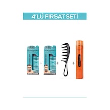 Fontenay Saç Şekillendirici Pudra Toz Wax Mat Effect X2 + Şekil Tarak'ı + Saç Spreyi  400ML 4'lü Set
