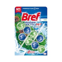 Wc Power Aktiv Çam - Kir & Kireç Önleyici & Koku Giderici 2'li Katı Klozet Temizleme Topu 2x50g