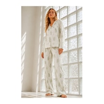 Fit Women Kadın Regular Bürümcük Çağla Yeşili Pijama Takımı