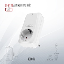 Cata Ct-9186 Akım Korumalı Priz