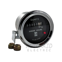 12v-24v Mekanik Motor Çalışma Saati Göstergesi 52mm - Jeneratör, Tekne Ve İş Makinesi Uyumlu