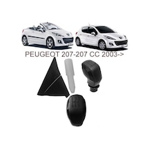 Vites Topuzu (Spor Tip-Siyah) + Vites Kol Körük Peugeot 207 2003-