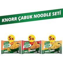Knorr Çabuk Noodle Seti Körili + Tavuk Çeşnili Noodle 2’li 5 x 66 G + Acılı Domates Noodle 5 x 67 G 6064
