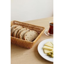 Dikdörtgen Rattan Mini Ekmek Sepeti - Bb6061