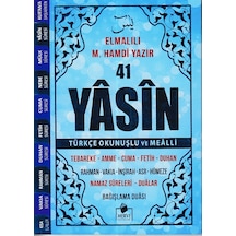 41 Yasin Çanta Boy Türkçe Okunuşlu Ve Mealli Mavi Kapak - Kyut-757499