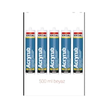 Silikonize Mastik 500gr Beyaz 5 Adet