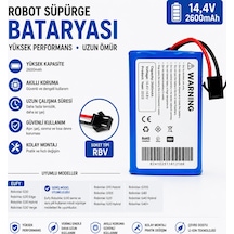 Ecovacs Deebot 501 Uyumlu Robot Süpürge Bataryası 14.4v 2600mah Li-ion