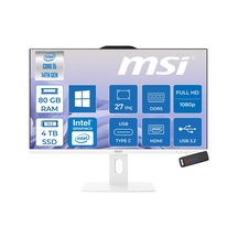 MSI PRO AP272P 14M-868XEUP30 i5-14400 80 GB 4 TB SSD 27" W11P AIO Masaüstü Bilgisayar