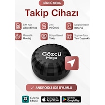 Gözcü Mega Gps  Sım Kartsız, Mıknatıslı, 3 Yıl Pil Ömürlü Küresel