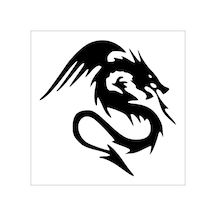 Ejder Folyo Sticker 20cm Uzunluk Siyah