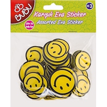 Bu-bu Eva Sticker 24 Lü Karışık St0013/...st0016 Bubu-sts006 Çok Renkli