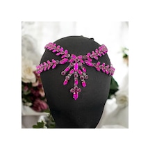 Alınlık Gelin,kına,nişan,söz,after,bride,party Taç Fuşya - 694982827 Fuşya