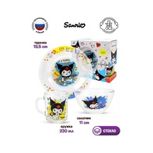 Nd Plej Anime Kuromi Graffiti 3 Parçalı Çocuk Yemek Takımı 220547432 Beyaz