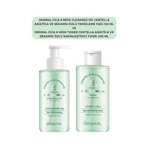 Dermal Cica X Mide Centella Asiatica Özlü Temizleme Yağı 150 ML + Tonik 200 ML