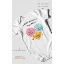 Morivokids Aileye Özel Kısa Kollu Bebek Body %100 Pamuk Beyaz
