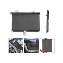 Araba İçi Katlanabilir Araç Oto Ön Cam Güneşlik Branda 50X125Cm-Siyah