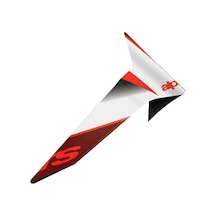 Alpinestars Supertech R10 Team Kask İçin Standart Spoiler Siyah Kırmızı Beyaz