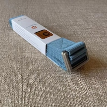 İyogasports Yoga Kemeri: %100 Organik Doğal Pamuk Mavi