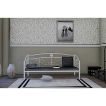 Gm 400 Delüx Minderli Ferforje Sedir Beyaz