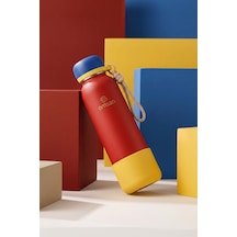 Emsan Thermos Bottle Çelik Sızdırmaz Termos 750 Ml Kırmızı Red