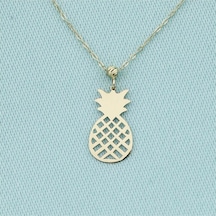 14 Ayar Altın Ananas Kolye 4n37046 Sarı