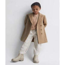 Kız Çocuk Bej Reiss Harlow Orta Uzunluk Yünlü Karışım Palto