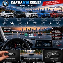 Bmw X6 Serisi 2008-2026 Modeller İçin Head Up Display Hayalet Gösterge Ekranı Ön Cam Hız Göstergesi