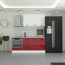 190 Cm Mutfak Dolabı Mdf Kapak Tezgah Dahil Yrkn190 101 Kırmızı 190 Cm Mutfak Dolabı Mdf Kapak Tezgah Dahil Yrkn190 101 Kırmızı