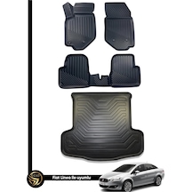 Fiat Linea 3d Havuzlu Paspas +bagaj Havuzu Kauçuk Set Nova