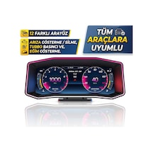 Fiat Linea Punto İçin Harici Digital Gösterge Odb Ekran Arıza Göstergesi Turbo Gösterge Hayalet Ekran