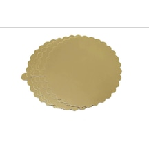 Pasta Altlığı 22 cm (5 Adet, Gold, Dilimli)