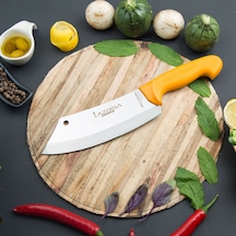 Lazbisa Mutfak Bıçak Seti Et Kemik Kasap Satır Kıyma Gold Seri