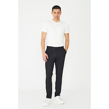 Siyah Modern Kesim Kumaş Pantolon Siyah