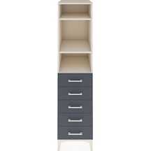 Kronos Dolap 3 Raflı 5 Çekmeceli 44x59x182 Aytaşı-antrasit Aytaşı