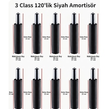 Sandofis 3 Class 120'lik Siyah Amortisör 10 Adet