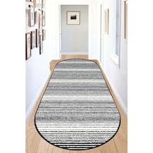 Chilai Home Slide Dark Oval Dekoratif Halı Djt Çok Renkli