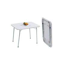 Eliosa Katlanır Masa 60x45 Cm Kamp Piknik Bahçe Masası Kamp Masas Beyaz