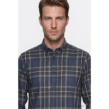 Wrangler Regular Fit Erkek Ekose Gömlek W2620052410 Lacivert
