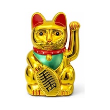 Pilli Sallanan Şans Kedisi - Maneki Neko Alk4525 Standart