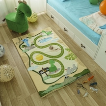 Zooturak Peluş Çocuk Matı Dinazor Dino 100cm x 150cm