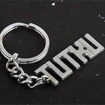 Tutku - 343 - - Nazblsmm - İsimli Anahtarlık Çok Renkli