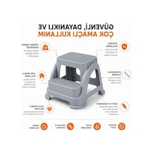 İki Basamaklı Kaydırmaz Plastik Merdiven Taburesi, Çok Amaçlı Kullanım