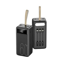 Hızlı Şarj 4 Çıkışlı Powerbank 60.000 Mah Taşınabilir Dijital Göstergeli Belirtilmemiş