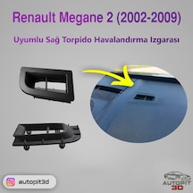Renault Megane 2 2002-2009 Uyumlu Sağ Torpido Havalandırma Izgarası