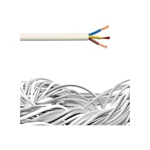 25 Metre 3x1,5 Ttr H05vv-f Beyaz Öznur Kablo