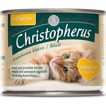 Christopherus Tahılsız Kümes Hayvanlı Konserve Yetişkin Kedi Maması 200 G