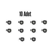 Ct-5270 Yıldız Siyah 1.5w Led Spot 10 Adet Gün Işığı