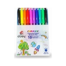Renkli Tükenmez Kalem, 10&apos Lu Paket -